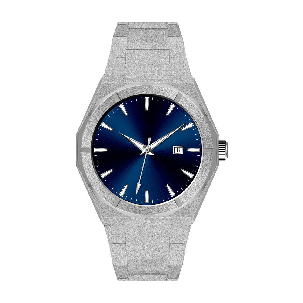 FROSTED SILVER/BLUE