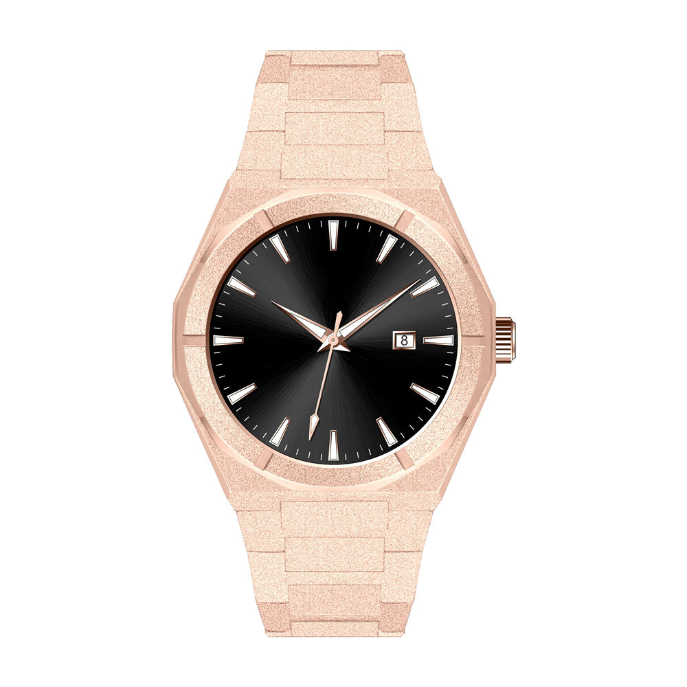 FROSTED ROSE GOLD/BLACK